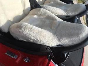 custom sheepskin motorcycle seat covers