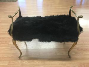 custom sheepskin bench cover