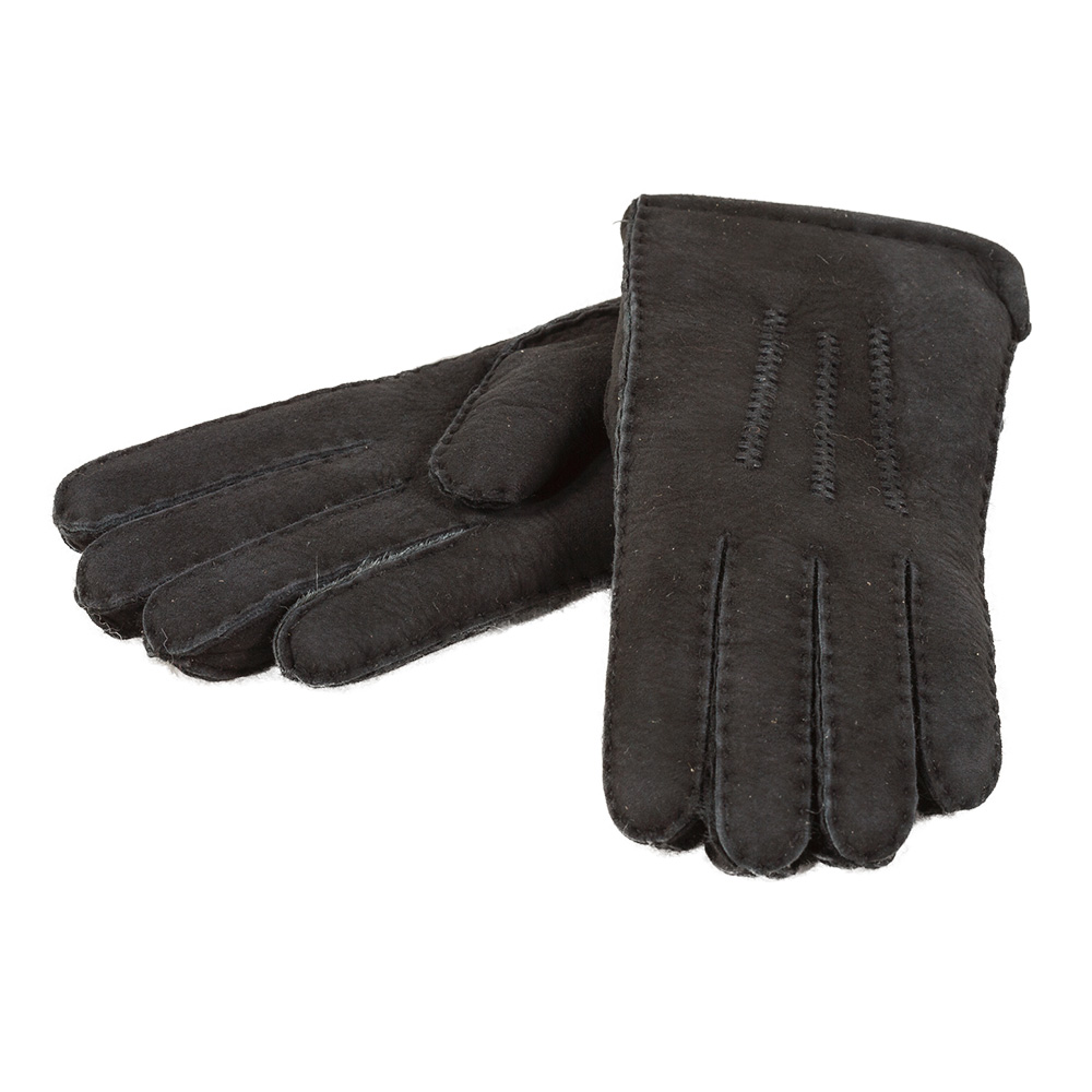 black sheepskin gloves women